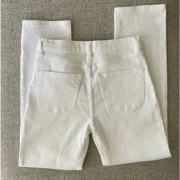 Chelsea & Violet White Denim Straight Leg Pant Size 27 Like New - Picture 8 of 8